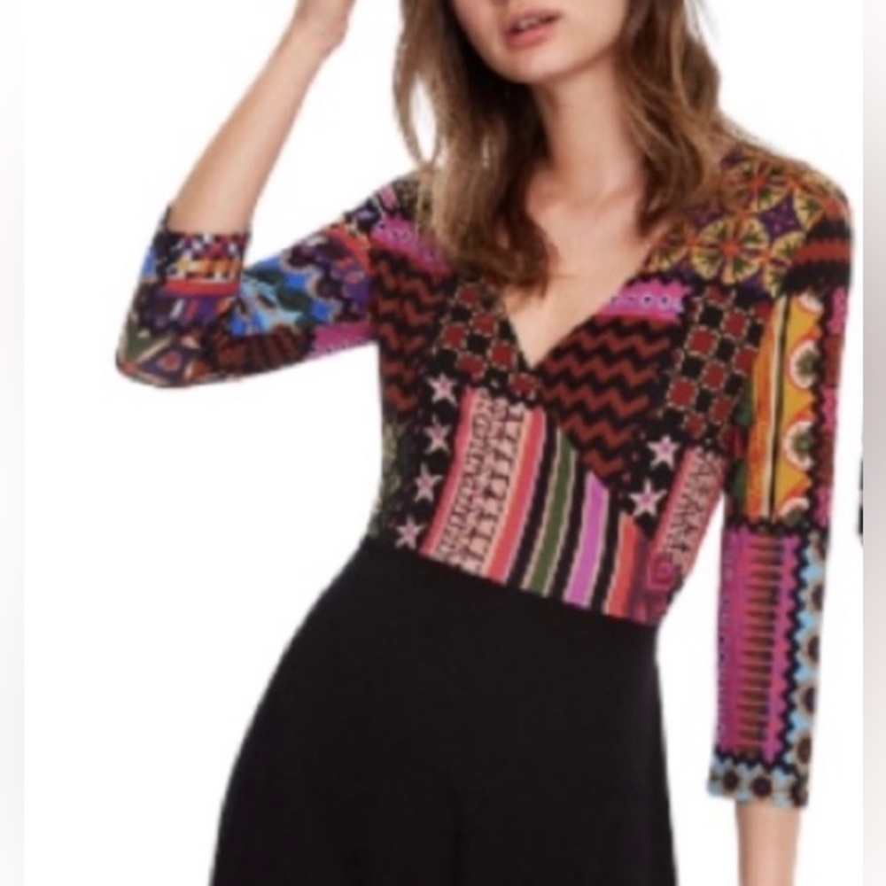 Desigual Colorful wrap dress